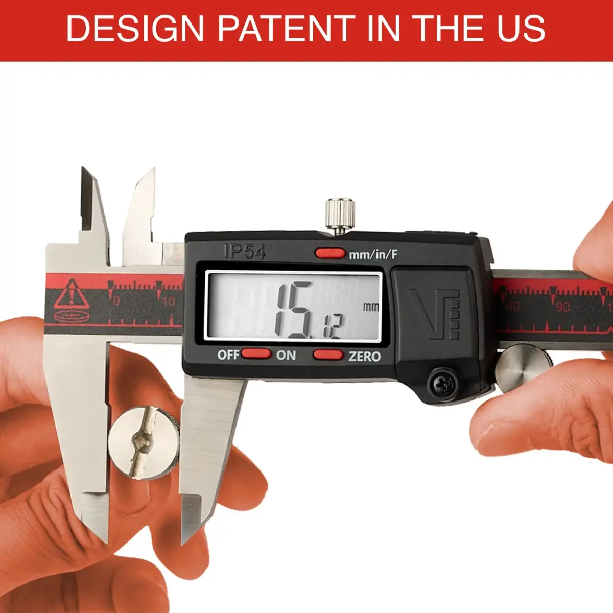 VINCA IP54 Grade Digital Caliper, DCLA-0605 6 Inch/150mm, Inch/Millimeter/Fraction Conversion, Stainless Steel, Large LCD Screen - view 6