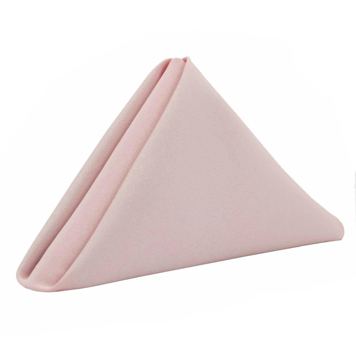 Your Chair Covers 20" x 20" Blush Polyester Napkins | Elegant Washable Dinner Fabric - view 4