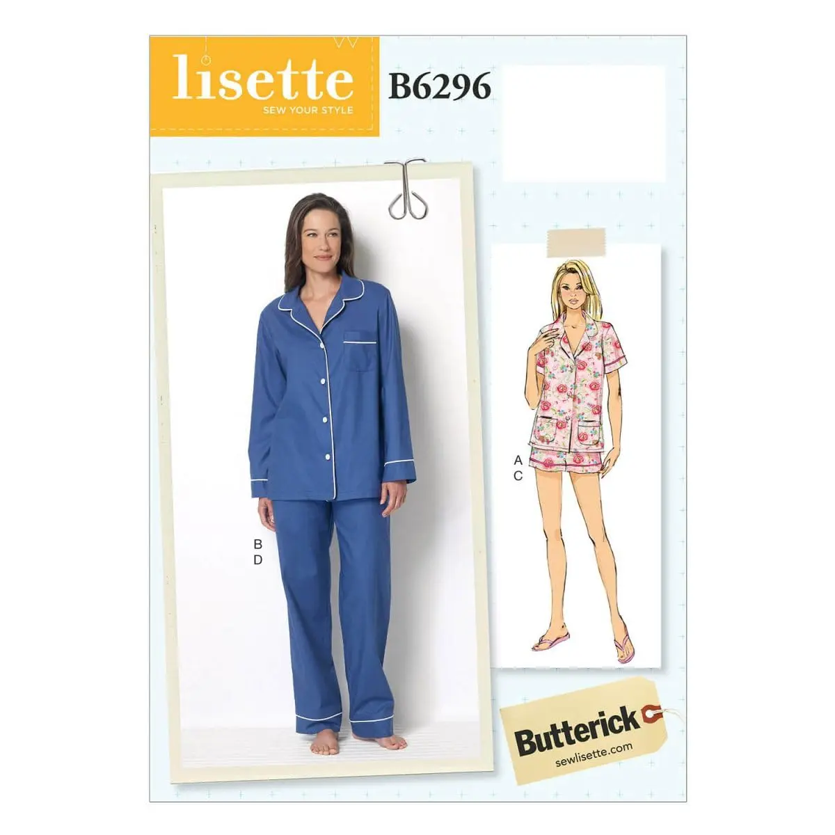 Butterick Patterns B6296 Misses' Top, Shorts & Pants, E5 (14-16-18-20-22) | Sewing Pattern for Casual Wear - main product image