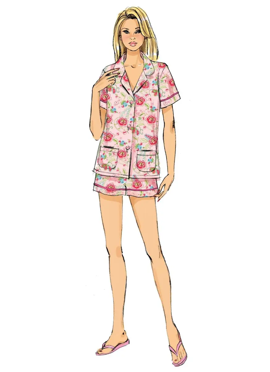 Butterick Patterns B6296 Misses' Top, Shorts & Pants, E5 (14-16-18-20-22) | Sewing Pattern for Casual Wear - view 2