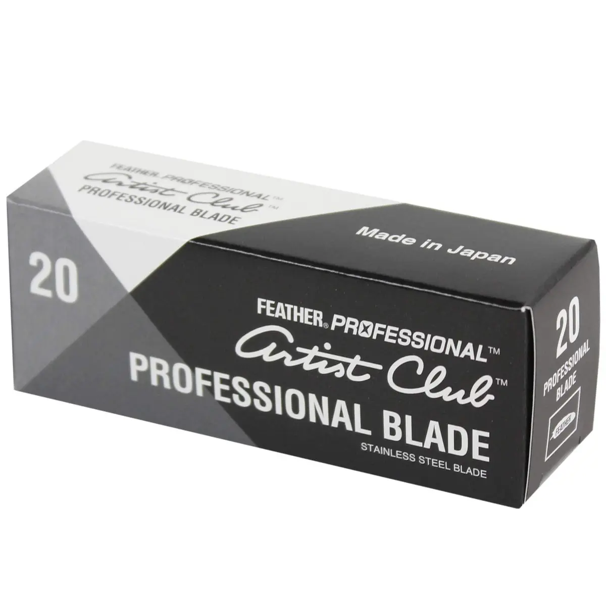 Feather Artist Club Professional Razor Blades 200 Count | Triple-Ground Platinum Coated Edges - view 7