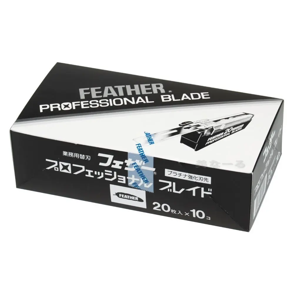 Feather Artist Club Professional Razor Blades 200 Count | Triple-Ground Platinum Coated Edges - view 8