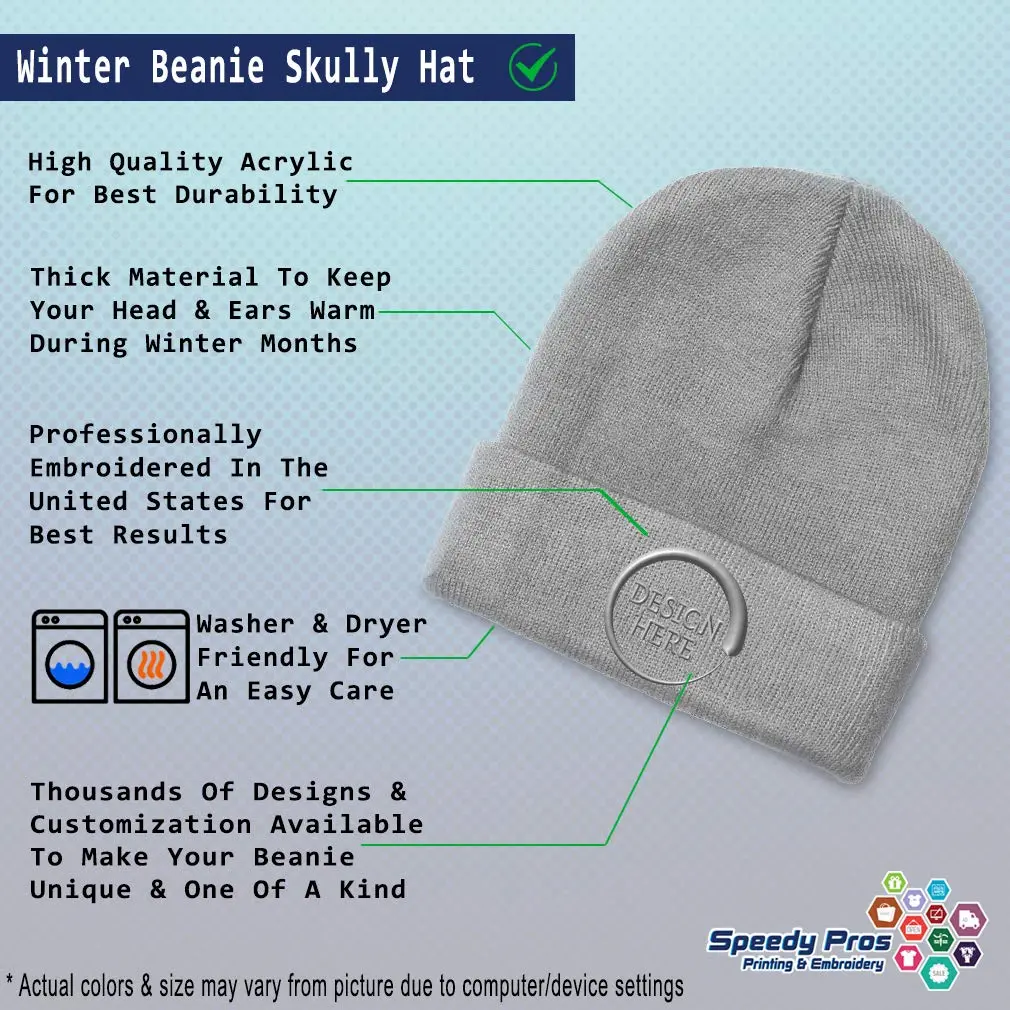 Speedy Pros Beanies for Men I Just Look Illegal Embroidery Skull Cap Winter Hats for Women Acrylic One Size Light Grey Design Only - view 4