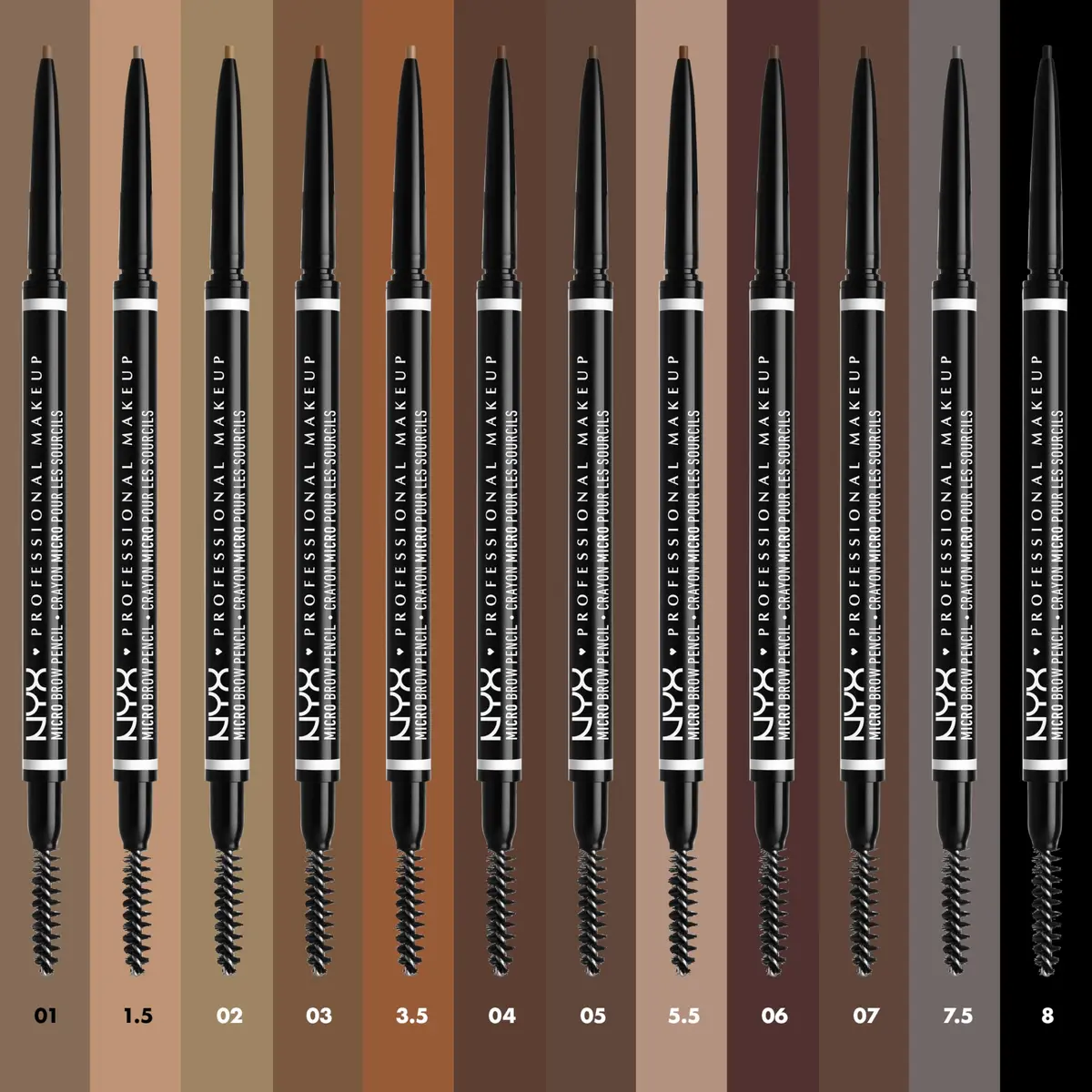 NYX PROFESSIONAL MAKEUP Micro Brow Pencil with Precision Tip, Brunette | Waterproof, Vegan & All Day Wear - view 5