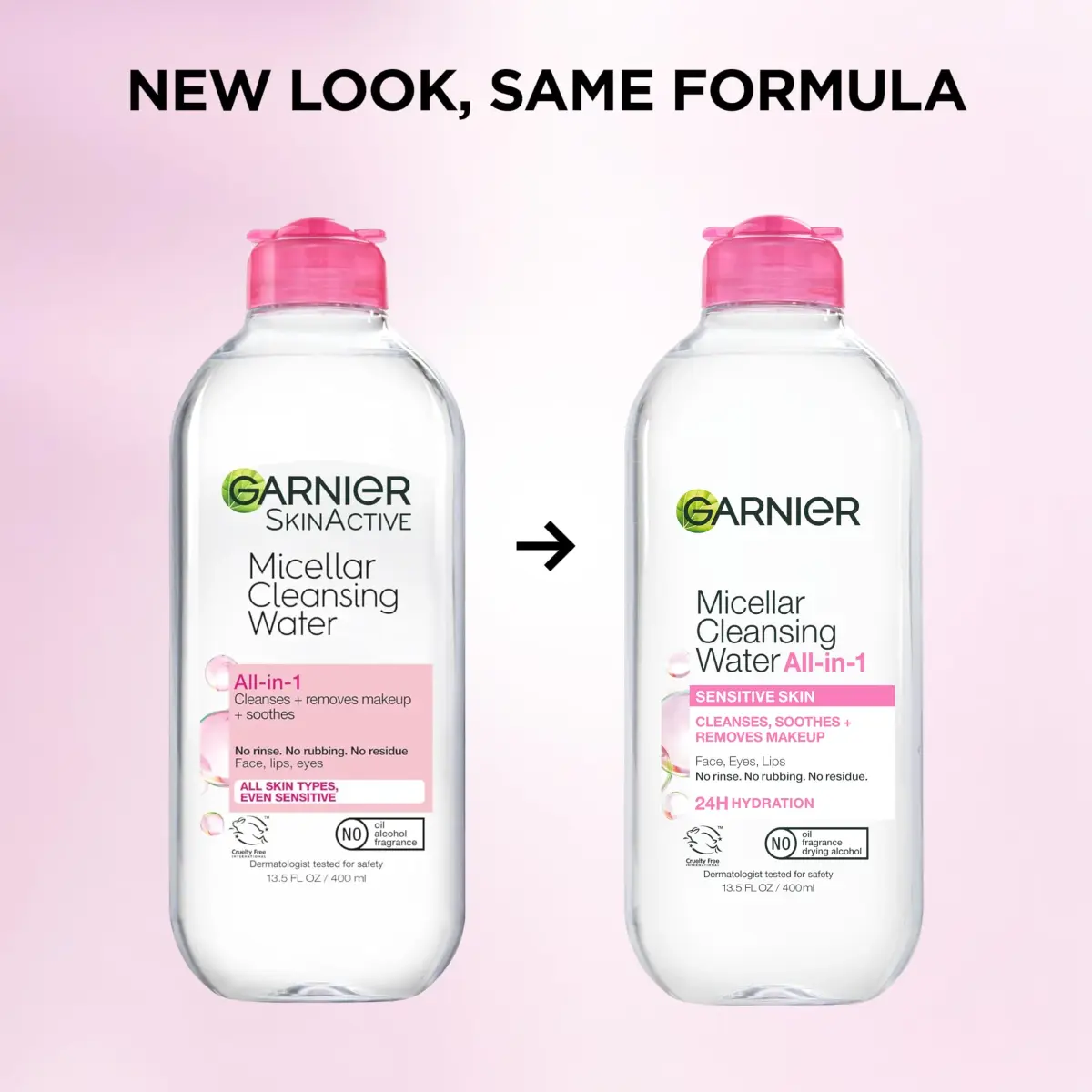 Garnier Micellar Water Hydrating Facial Cleanser 400mL (13.5 Fl Oz) | Gentle Makeup Remover for Sensitive Skin - view 9