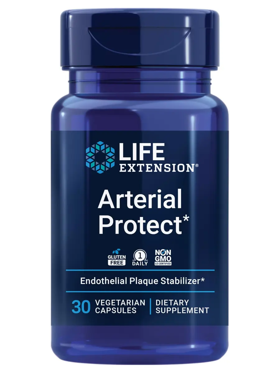 Life Extension Arterial Protect Blood Pressure Supplement 30 Capsules | Supports Healthy Arterial Blood Flow - main product image