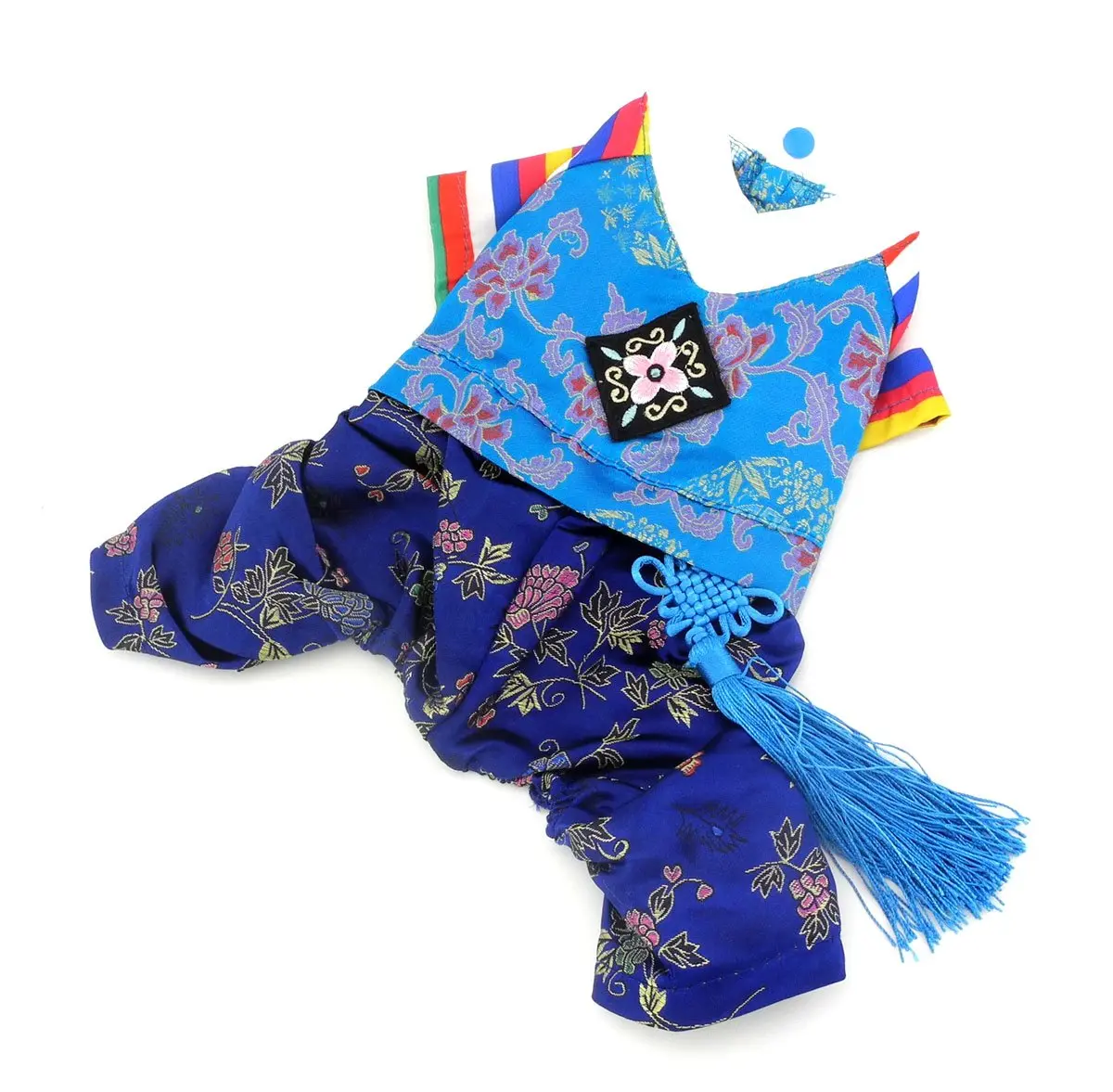 SELMAI Embroidered Hanbok for Small Dogs, Boy, S | Silk Material, Easy Care Fit - main product image