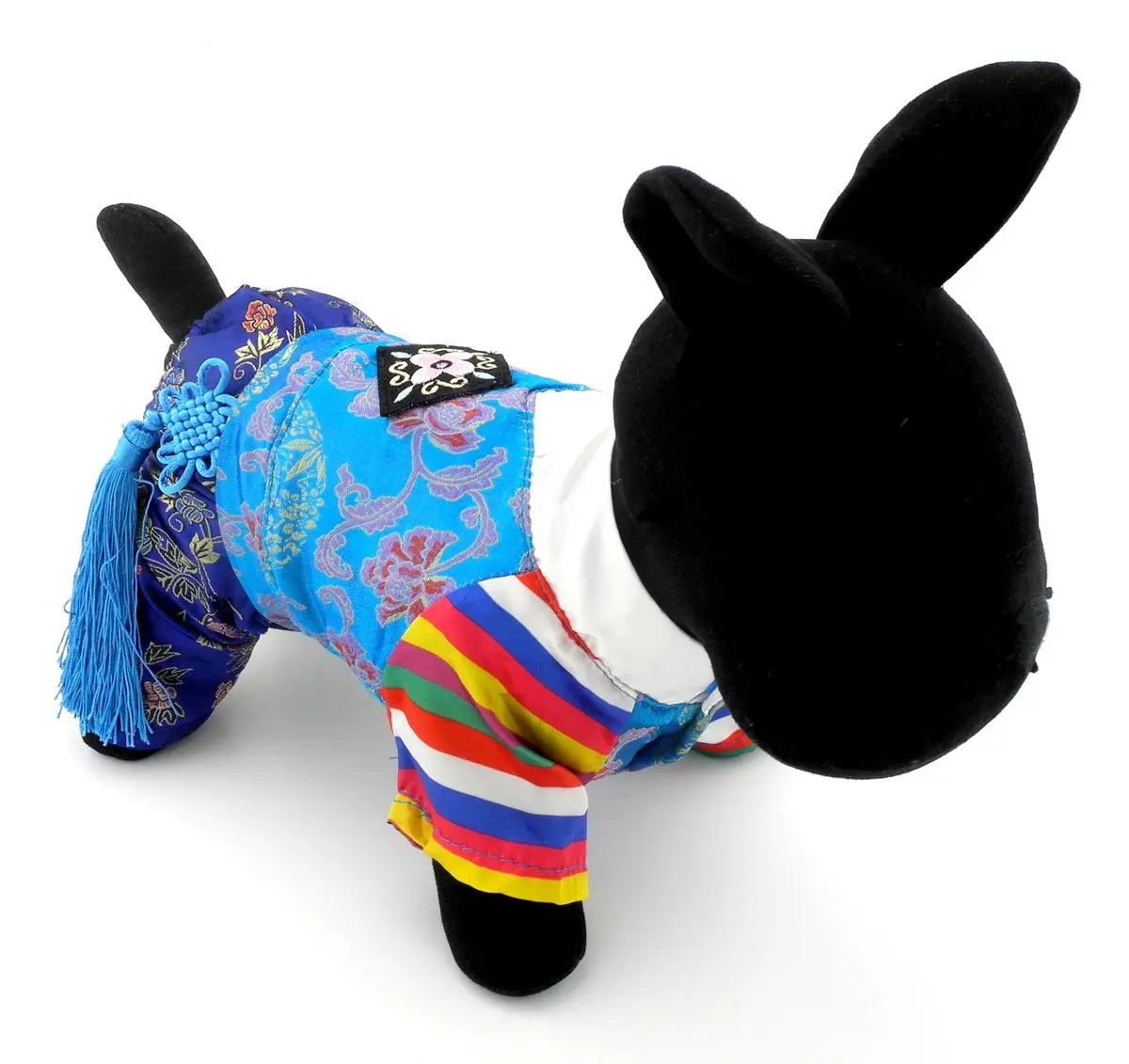 SELMAI Embroidered Hanbok for Small Dogs, Boy, S | Silk Material, Easy Care Fit - view 5