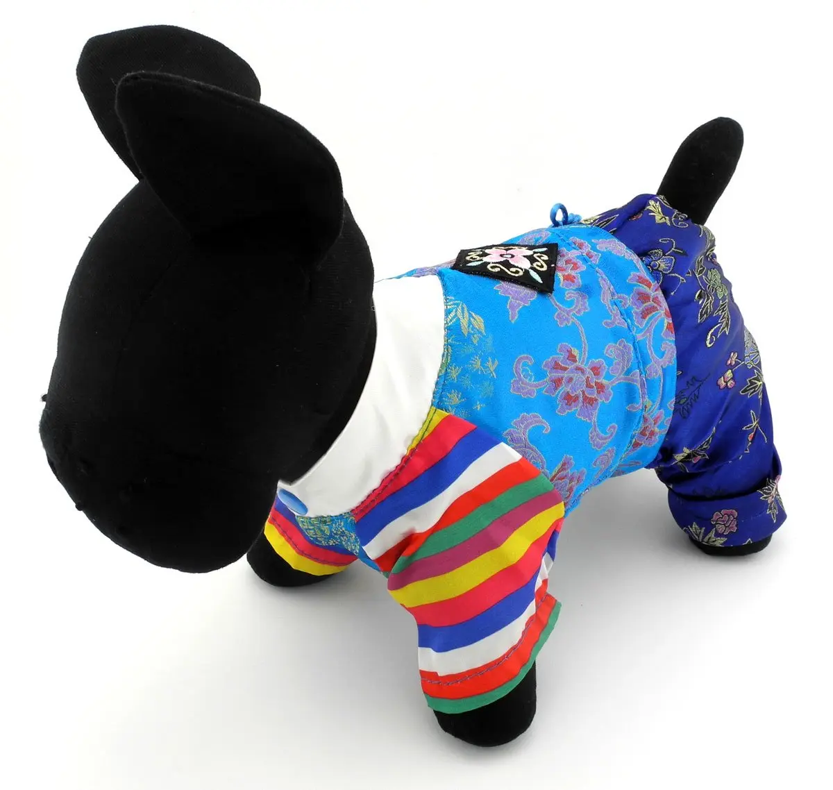 SELMAI Embroidered Hanbok for Small Dogs, Boy, S | Silk Material, Easy Care Fit - view 7