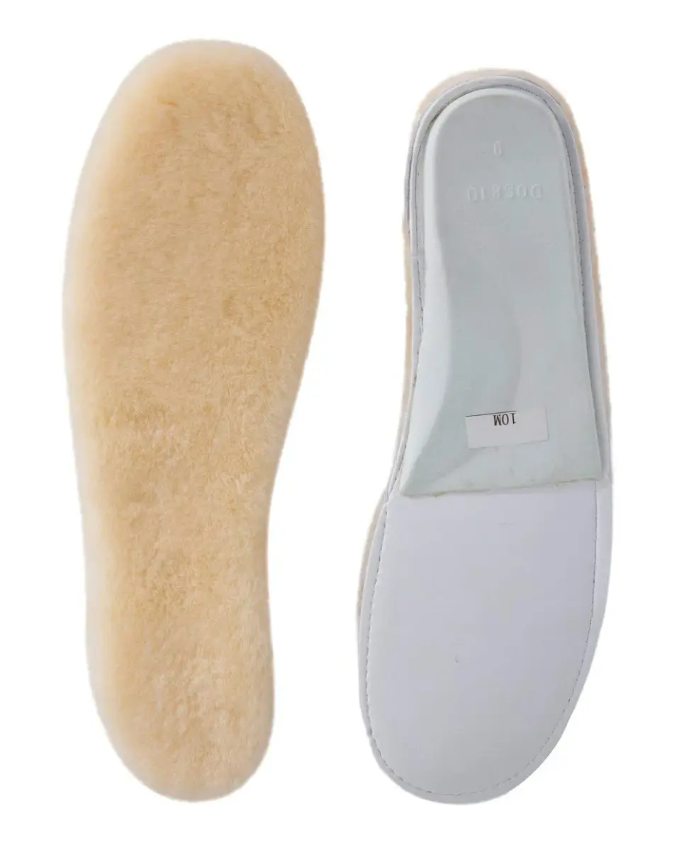 ABUSA Sheepskin Insoles Women's Premium Wool Fur Fleece Inserts Cozy & Fluffy Size 6 (1 Pair) | 15mm Thick Australian Lambswool - main product image