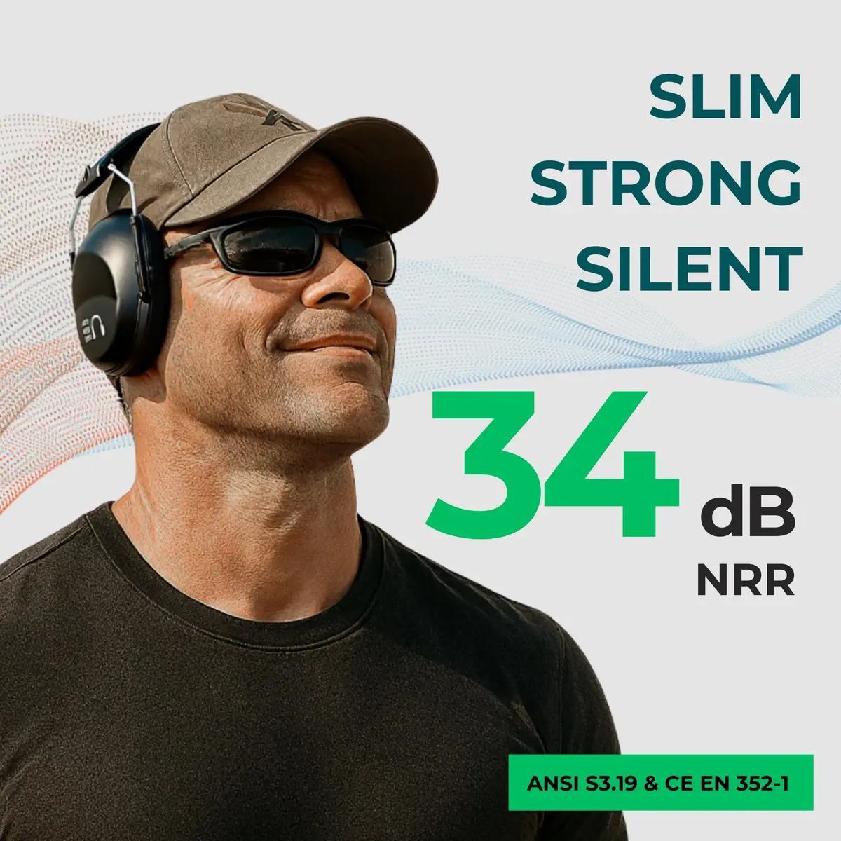Pro For Sho 34dB NRR Ear Protection Earmuffs | 206g (0.45 lb) Standard - view 2