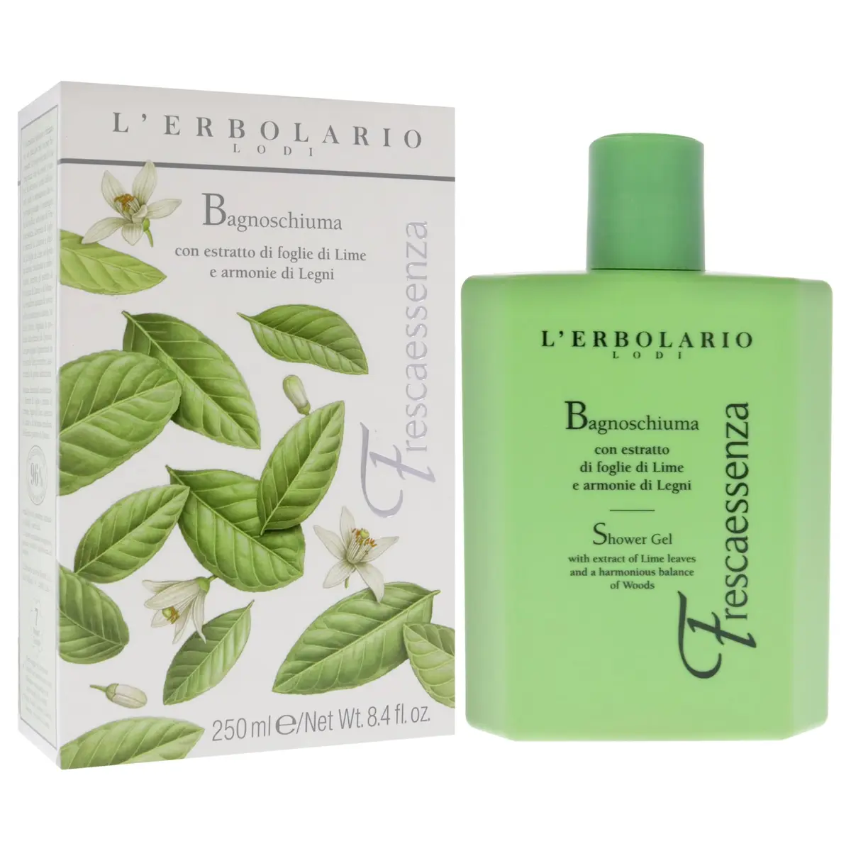 L'Erbolario Shower Gel – Toning Body Soap with Plant Extracts & Vitamin E – Energizing Body Wash with Woody, Citrus Scent - Frescaessenza - 8.4 oz - view 3