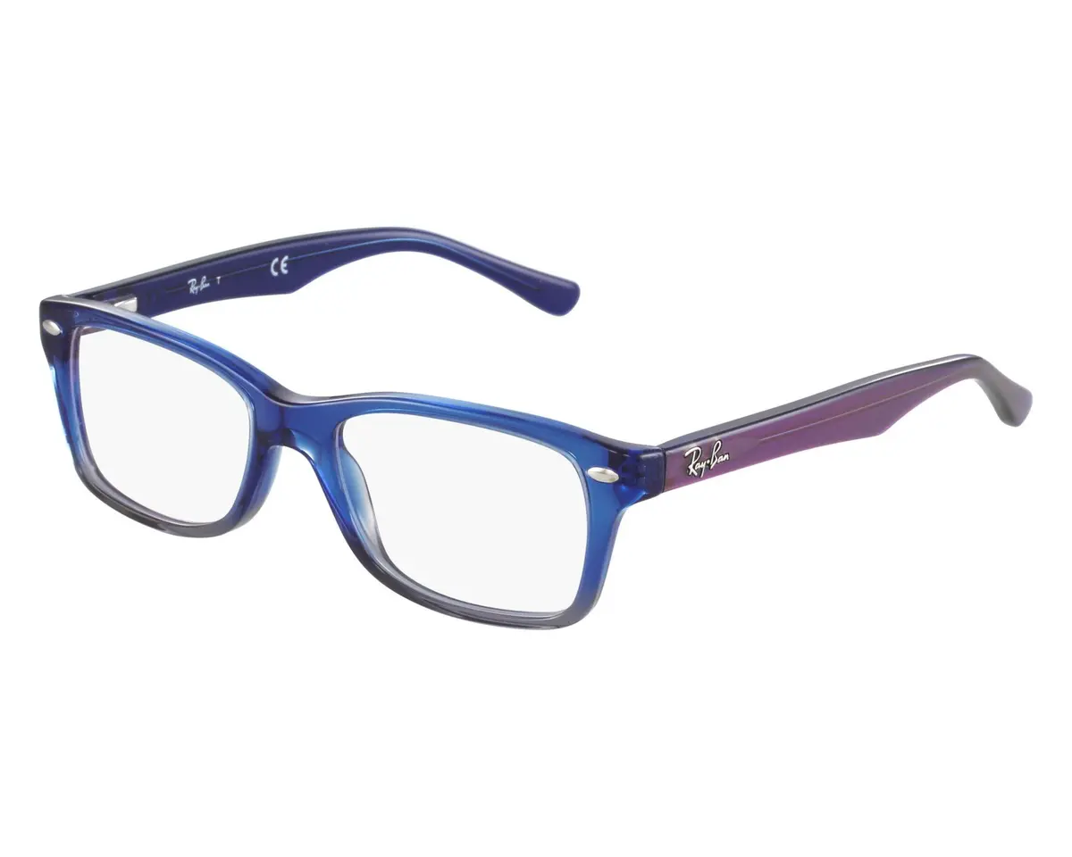Ray-Ban unisex child RY1531 Prescription Eyeglass Frames, 48 mm | Blue Gradient Iridescent Grey - view 2