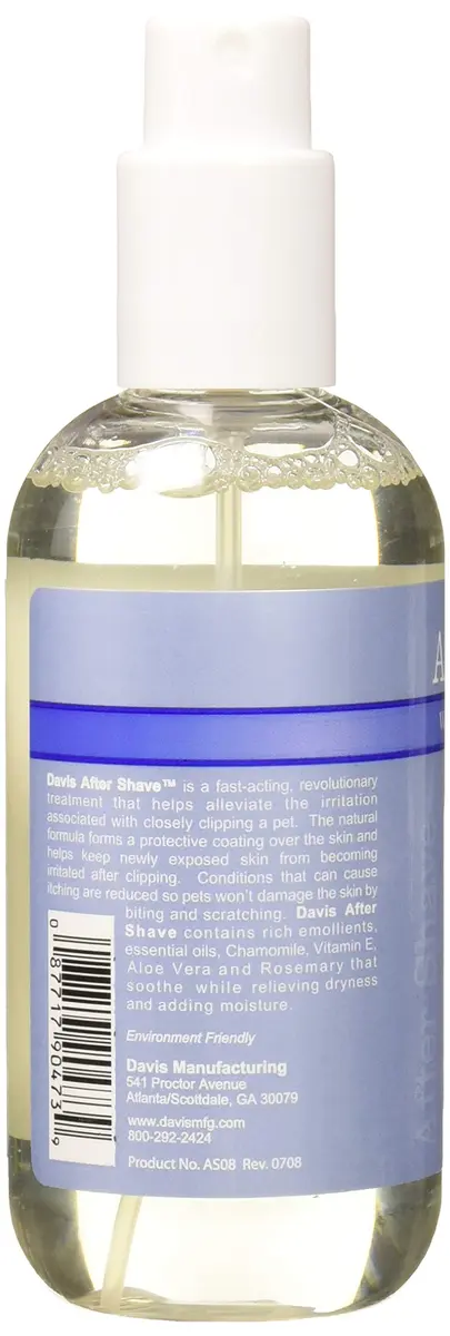 Davis AS08 After Shave Spray for Pets 8 oz | Moisturizing & Soothing for Skin Irritation - view 3