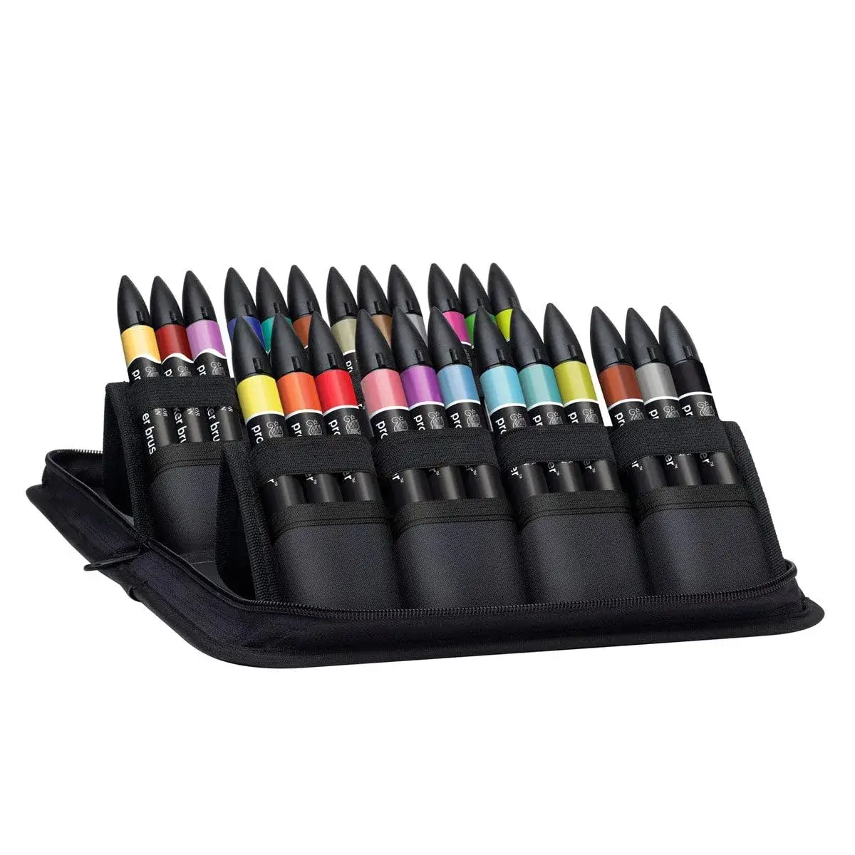Winsor & Newton Promarker Set of 24 Mixed Markers | Alcohol-Based Ink for Illustration & Crafts - view 3