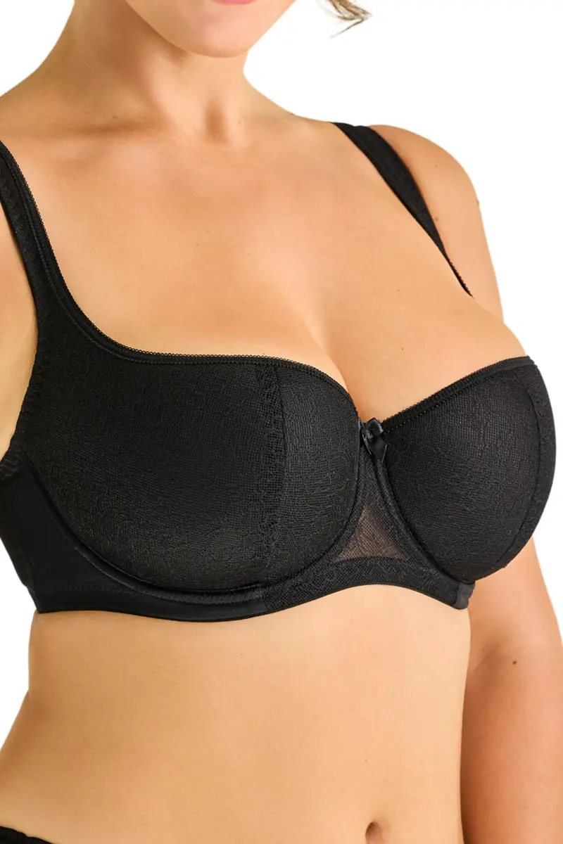 Rosme Women's Lace Balconette Bra D 40 | Natural Support & Comfort (110 characters) - view 2