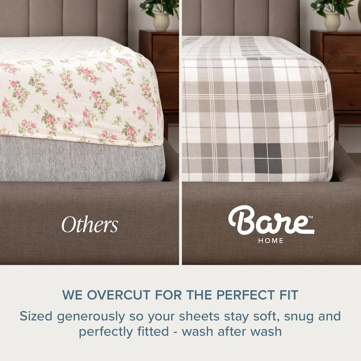 Bare Home Twin XL Flannel Sheet Set 100% Cotton | Warm, Soft & Durable for All-Season Comfort - view 5