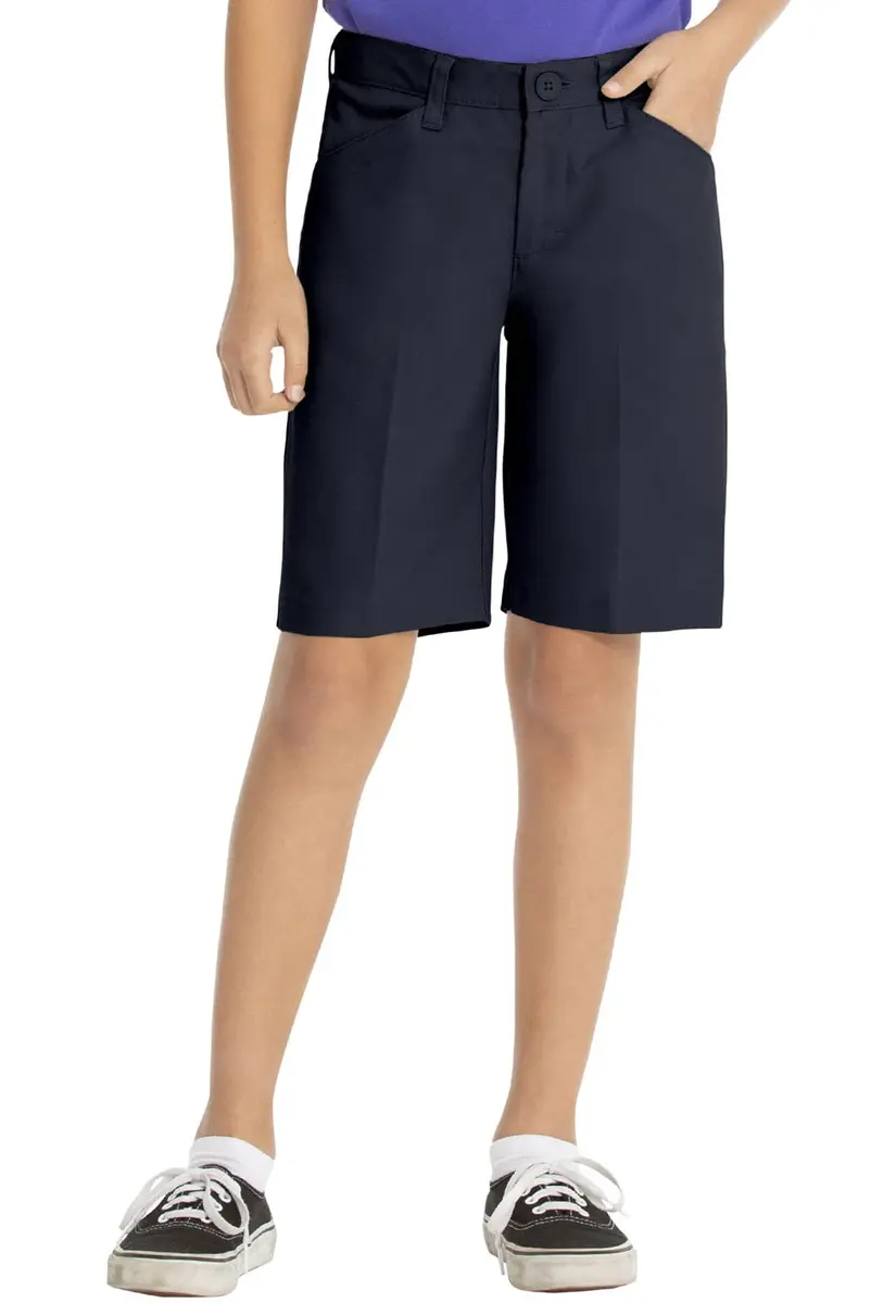 Classroom Big Girls Flat Front Low Rise Shorts 16 | Durable School Uniform Essential - view 3
