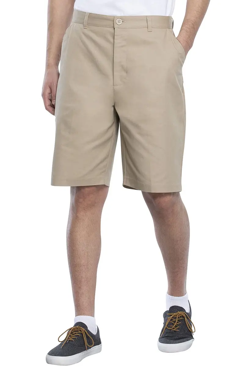 Classroom Boys Husky Flat Front Shorts Khaki 8H | Easy Care, Adjustable Waist - main product image