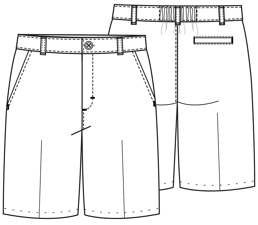 Classroom Boys Husky Flat Front Shorts Khaki 8H | Easy Care, Adjustable Waist - view 5