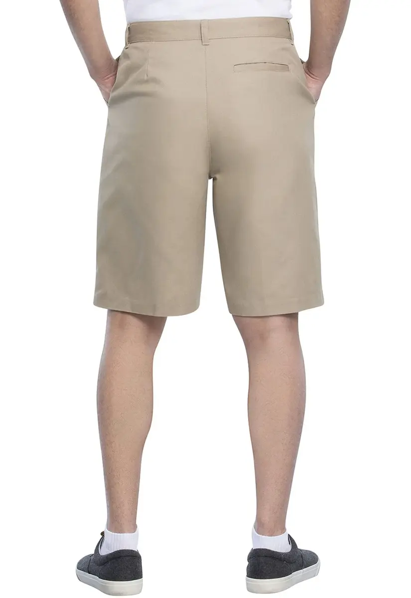 Classroom Boys Husky Flat Front Shorts Khaki 8H | Easy Care, Adjustable Waist - view 2