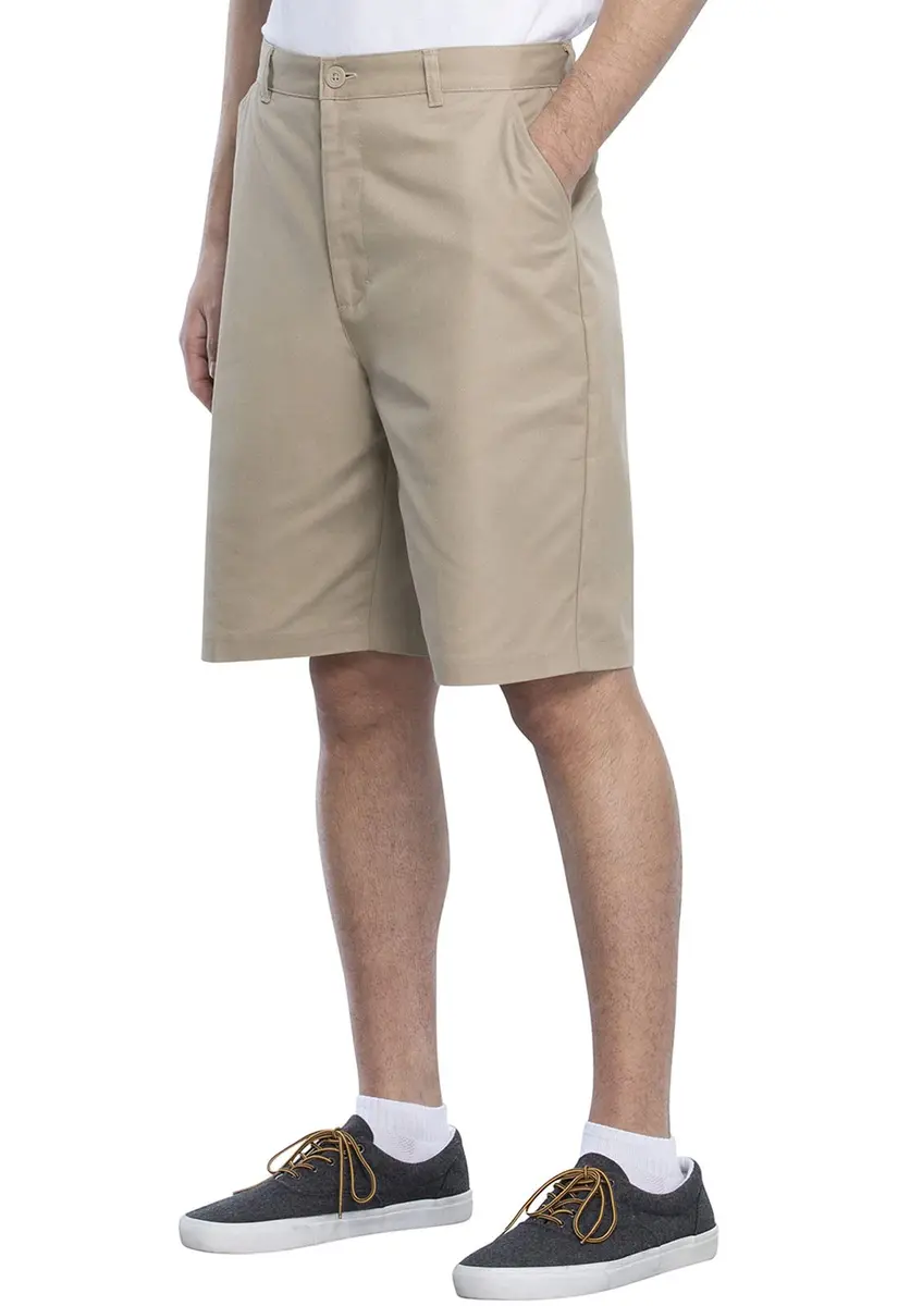 Classroom Boys Husky Flat Front Shorts Khaki 8H | Easy Care, Adjustable Waist - view 4
