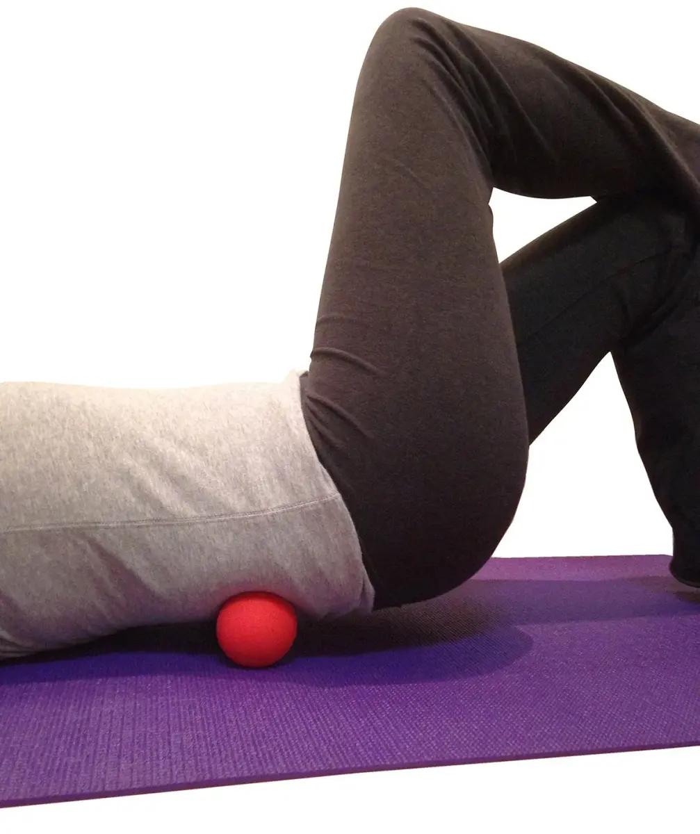 Kieba Massage Lacrosse Balls (2.5 in / 6.35 cm) for Myofascial Release, Trigger Point Therapy, Muscle Knots, Yoga Therapy | Set of 2 Firm Balls (Blue and Red) - view 2