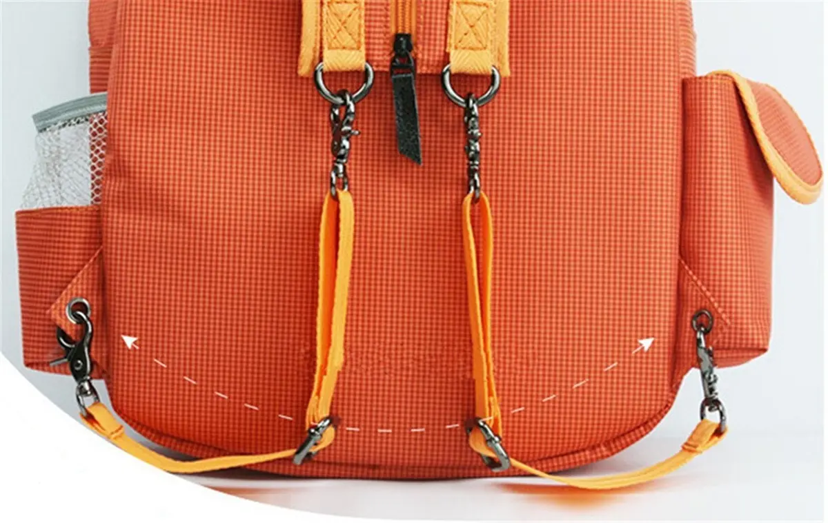 Klau Nylon Tennis Badminton Racquet Backpack Shoulder Bag, Orange | Sport Equipment Bag Case - view 4