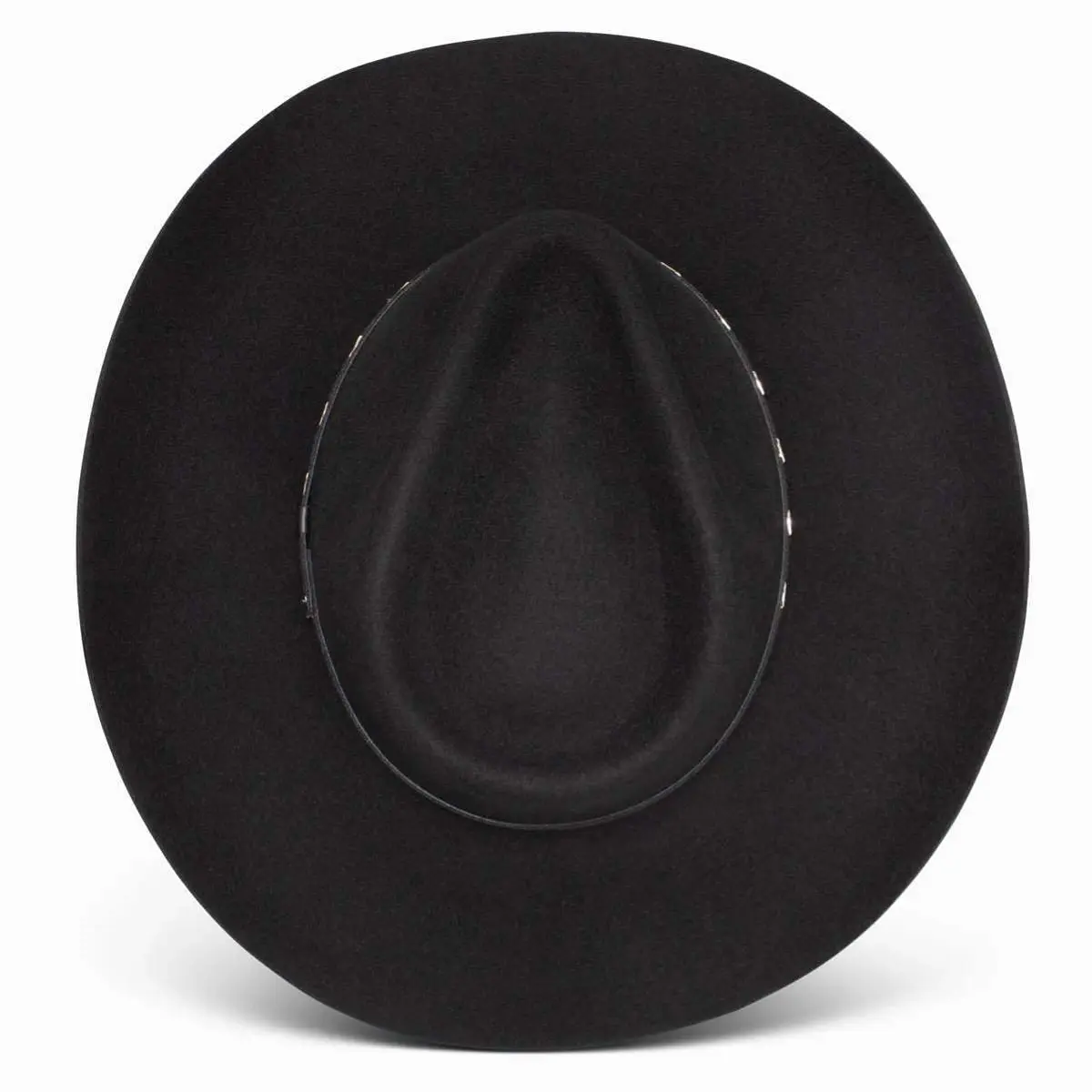 RESISTOL Briscoe 3X Cowboy Hat Black | Wool Felt Western Hat for Men (7 1/4) in India - view 5