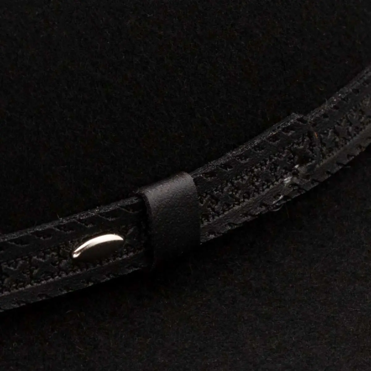 RESISTOL Briscoe 3X Cowboy Hat Black | Wool Felt Western Hat for Men (7 1/4) in India - view 7