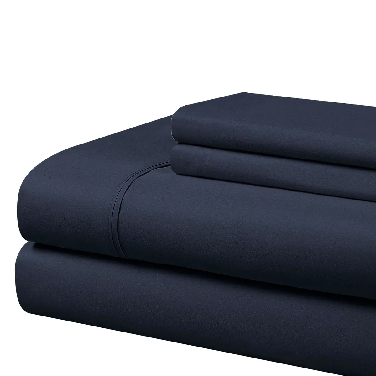 Cathay Home Full Sheet Set Navy | 1800 Thread Count Microfiber Bedding Set - main product image