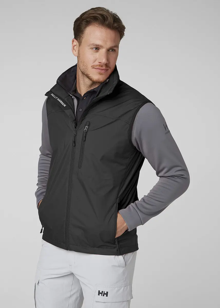 Helly Hansen Men's Crew Vest Waterproof, Windproof, Breathable | Marine Style Lightweight Sailing Vest - view 2
