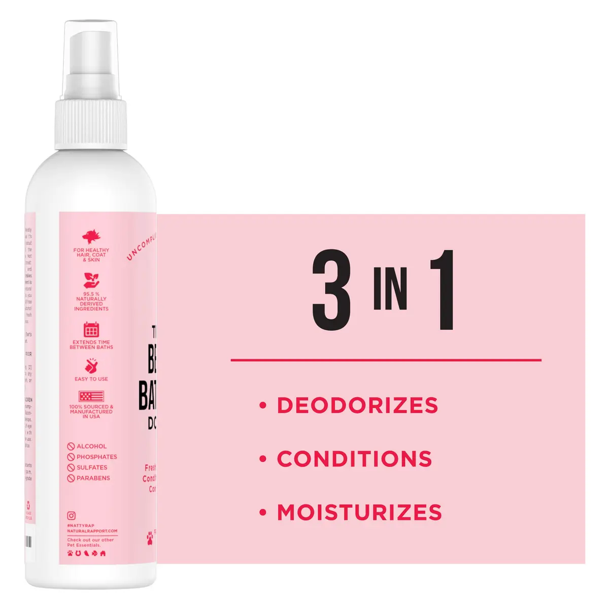 Natural Rapport Dog Deodorant Spray, 8 oz | Long-lasting Freshness for Female Dogs - view 3