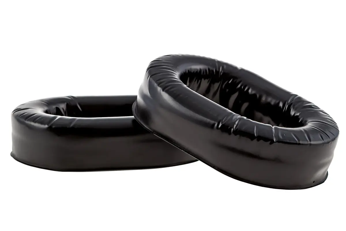 KORE AVIATION Ultra Plush Silicone Gel Ear Seals Ear Pads Replacement for Aviation Headsets, Racing, Gaming, Safety Style Headsets (Black, 2-Pack) - main product image