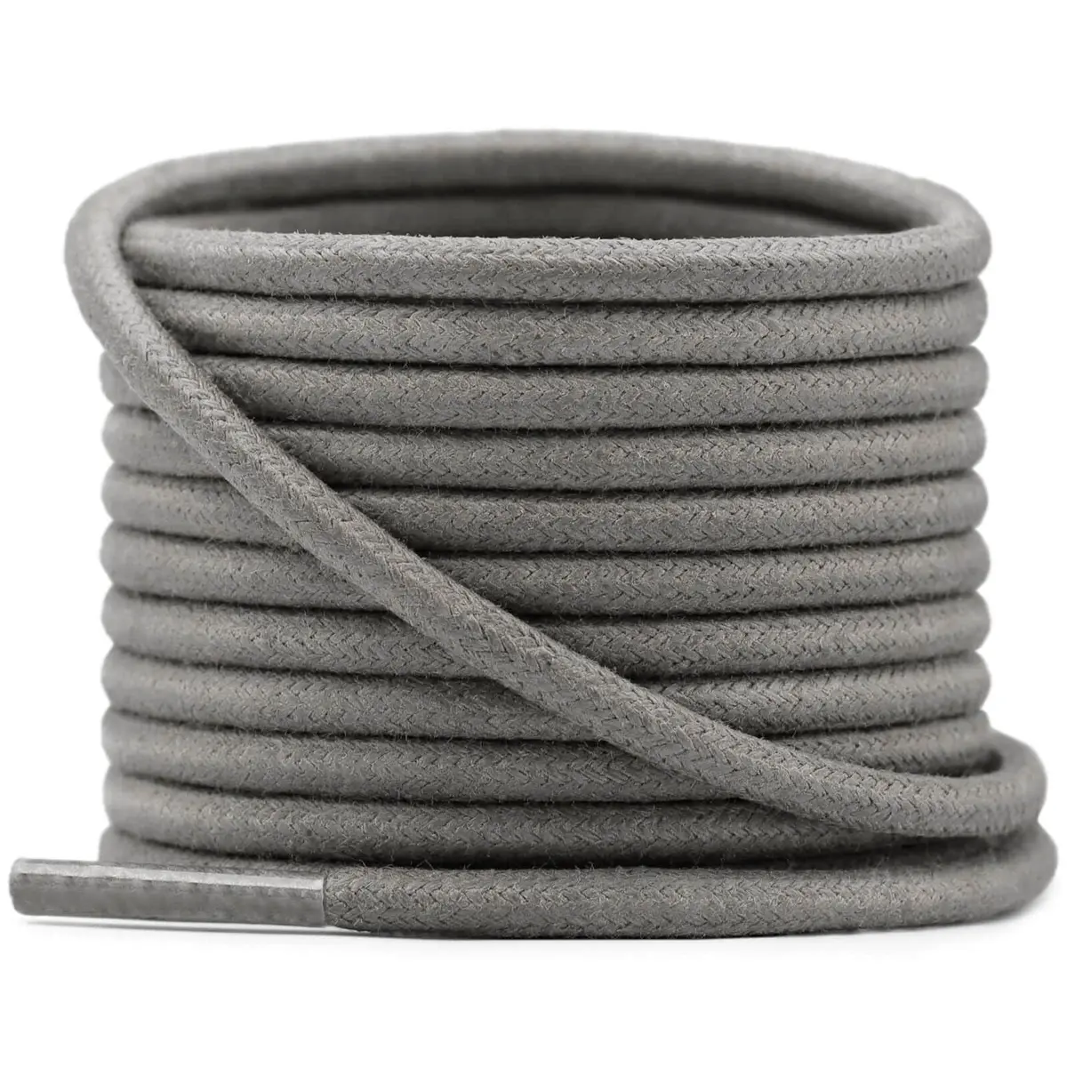 YFINE Waxed Round Shoe Laces: 39" Dark Grey Oxford Shoelaces for Dress Shoe | Durable, Moisture-Resistant, Unisex - main product image