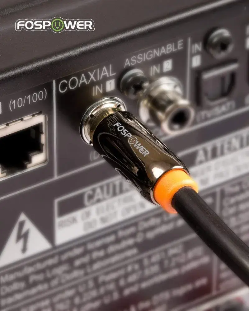 FosPower Digital Coaxial Audio Cable 1.83m (6ft) | Premium S/PDIF RCA Male to Male for Home Theater, HDTV, Subwoofer, Hi-Fi Systems - view 2