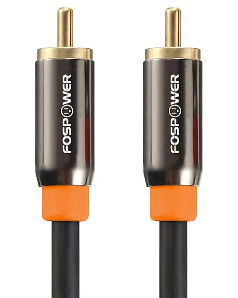 FosPower Digital Coaxial Audio Cable 0.91m (3ft) | Premium S/PDIF RCA Male to Male for Home Theater, HDTV, Subwoofer, Hi-Fi Systems - main product image