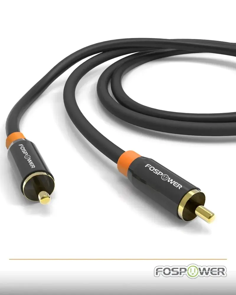 FosPower Digital Coaxial Audio Cable 0.91m (3ft) | Premium S/PDIF RCA Male to Male for Home Theater, HDTV, Subwoofer, Hi-Fi Systems - view 2