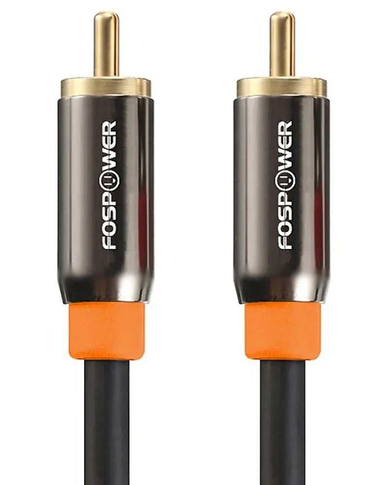 FosPower Digital Coaxial Audio Cable 3m (10ft) | Premium S/PDIF RCA Male to Male for Home Theater, HDTV, Subwoofer, Hi-Fi Systems - main product image