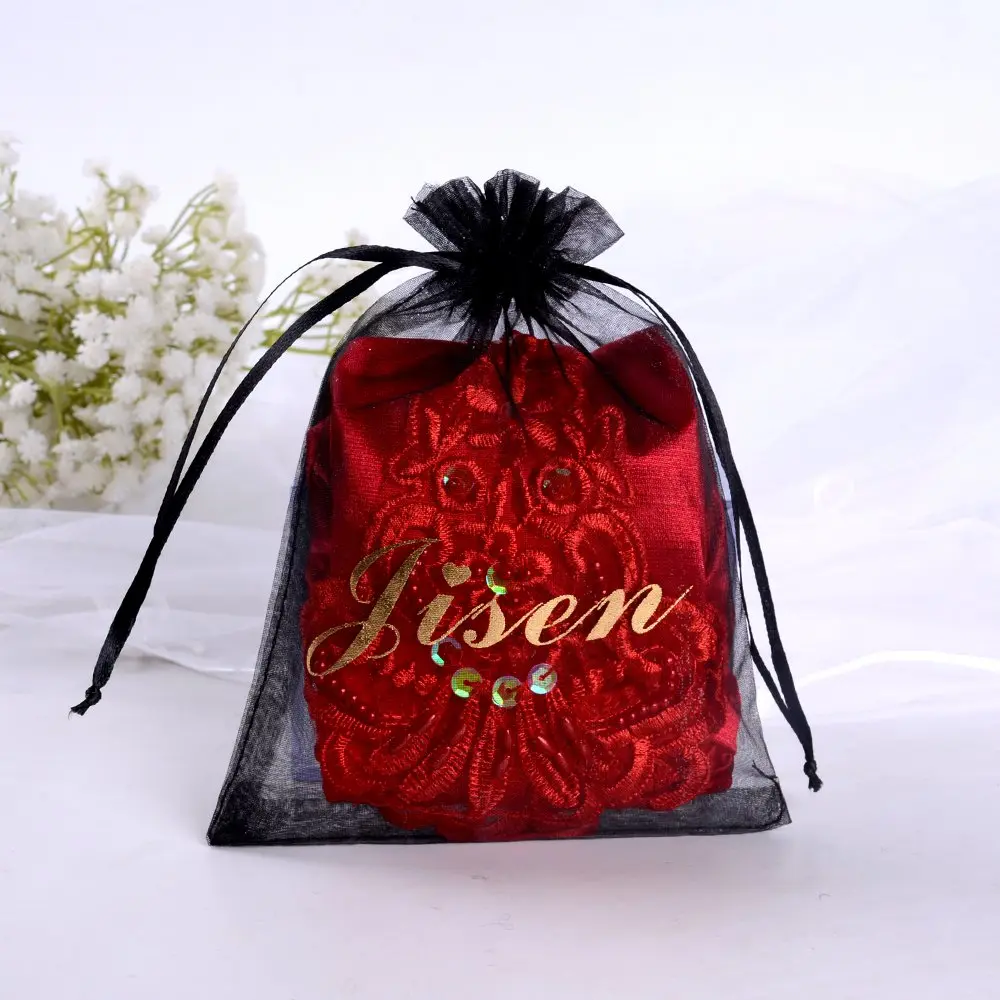 JISEN Women 20s Fingerless Satin Gloves with Finger Loops 15 Inch Red | Elegant Bridal & Evening Accessory - view 4