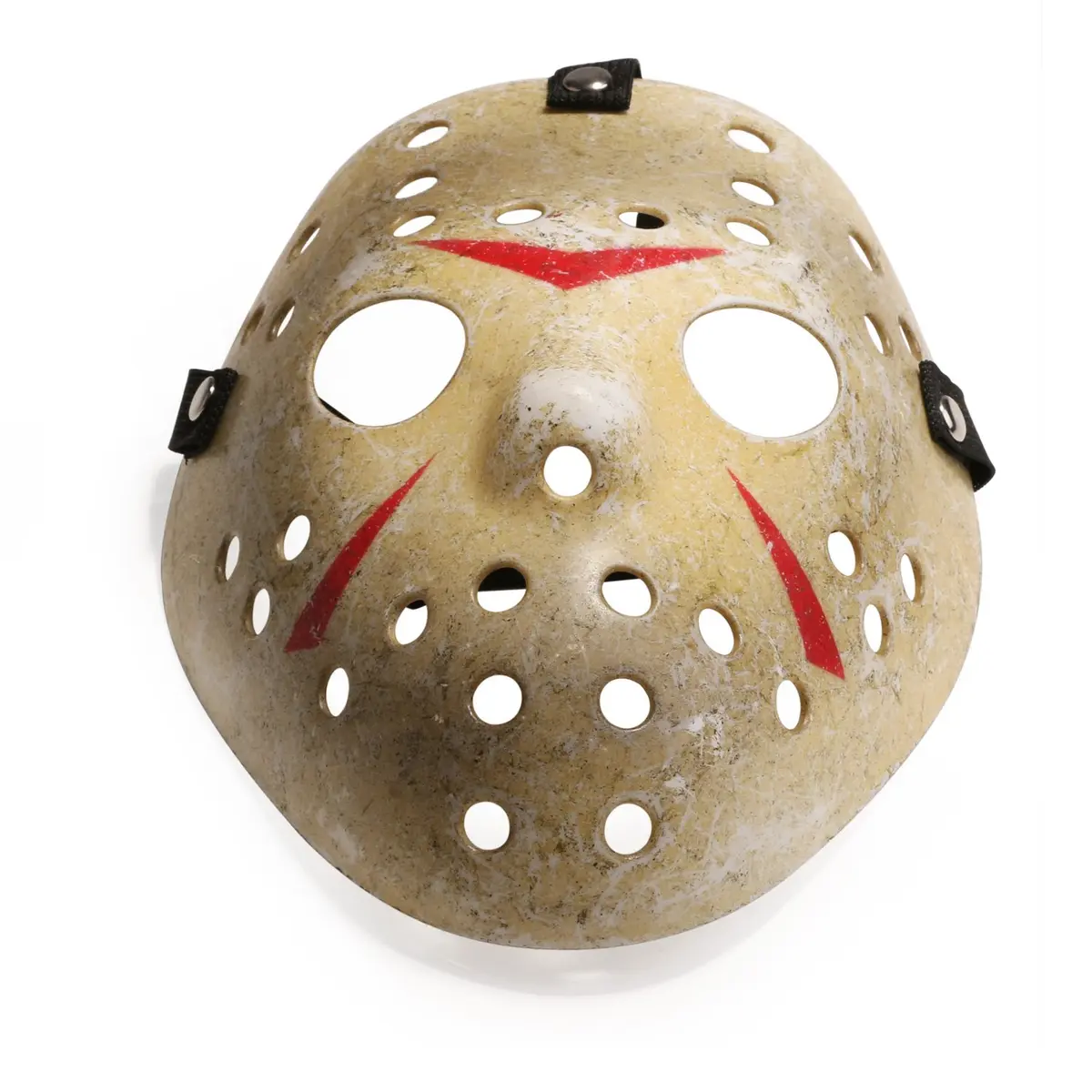 CASA CLAUSI Halloween Hockey Mask Cosplay Costume Prop for Kids Ages 3-8 | Lightweight Breathable Yellow Horror Mask - view 3