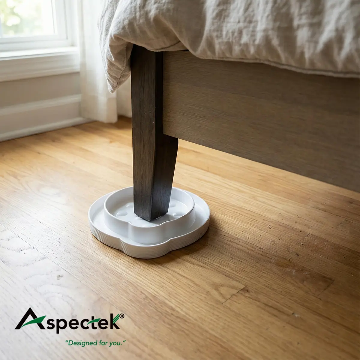 ASPECTEK Bed Bug Detector and Interceptor, Pack of 4 | Safe, Eco-Friendly Bug Trap for Monitoring and Prevention - view 6