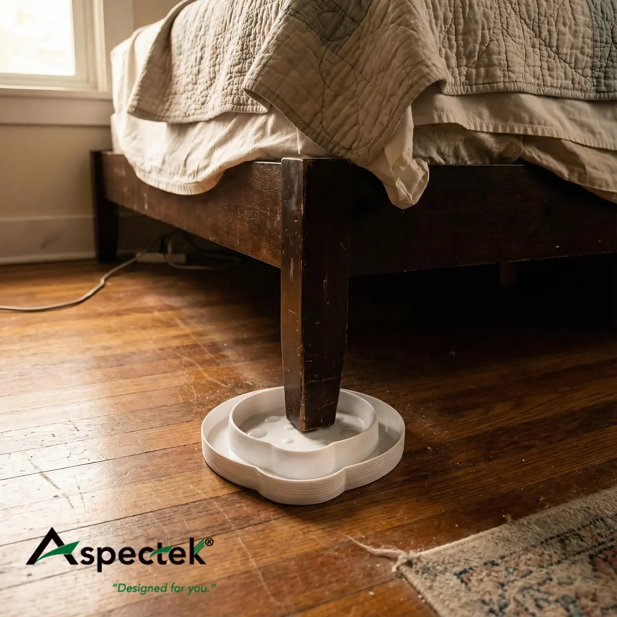 ASPECTEK Bed Bug Detector and Interceptor, Pack of 4 | Safe, Eco-Friendly Bug Trap for Monitoring and Prevention - view 8