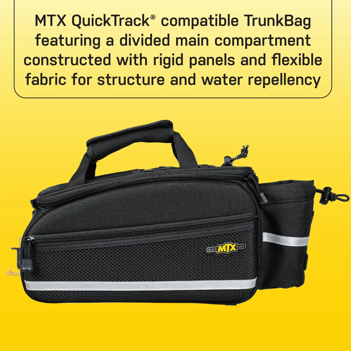 Topeak Vehicle_Bag 8L | QuickTrack Rear Rack Bag with Water Bottle Holder - view 3