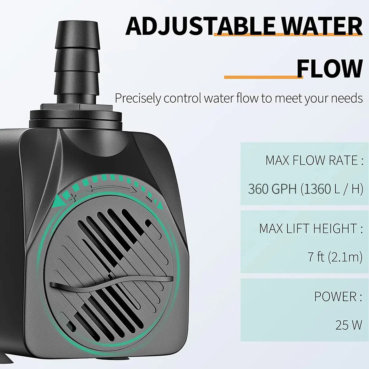 Uniclife UL400 Submersible Water Pump 400 GPH | Quiet, Detachable, Long Life - view 2