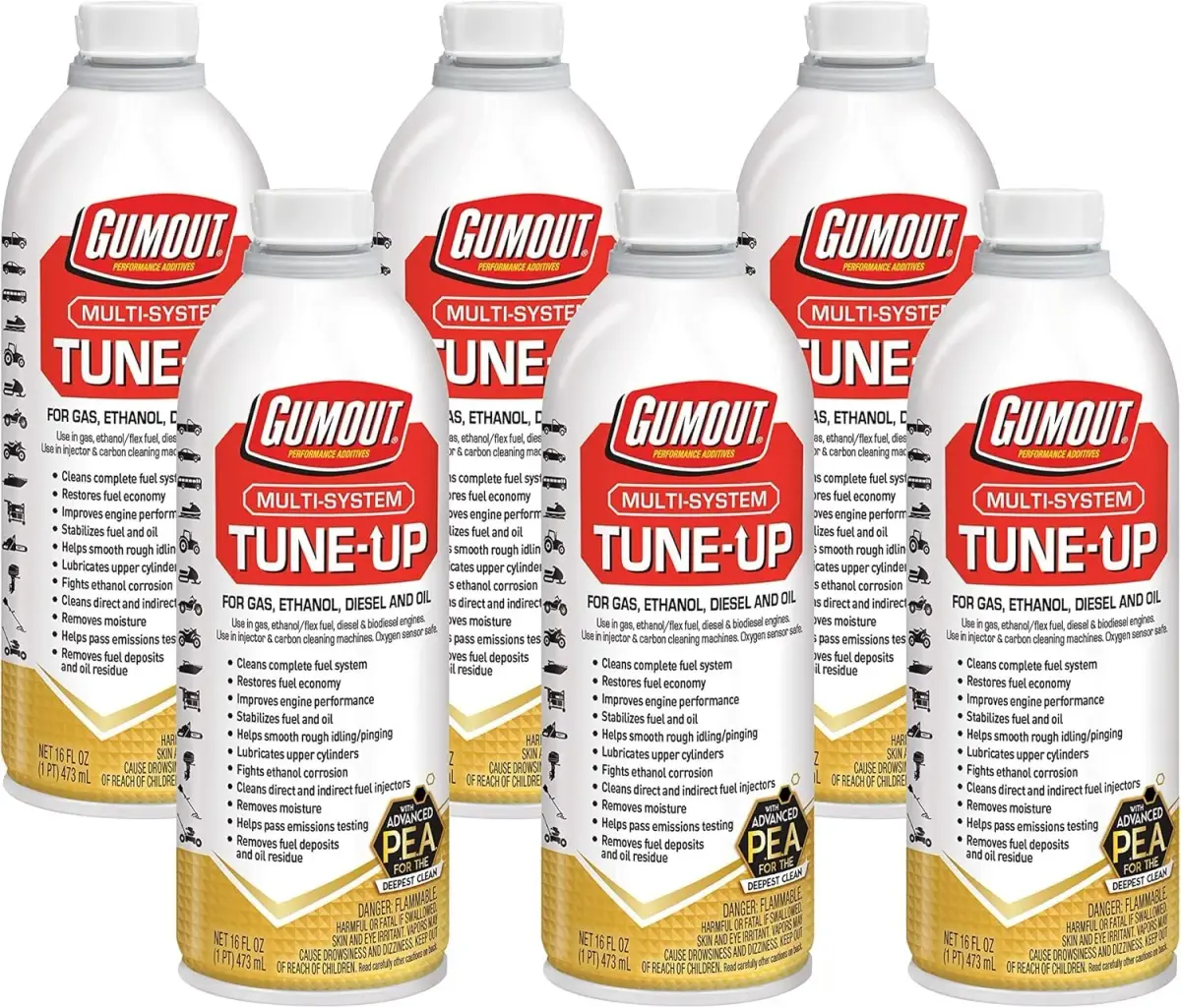Gumout Multi-System Tune-Up Fuel System Cleaner 16 Fl Oz (473 ml) | Cleans Injectors, Carburetors & Valves - main product image