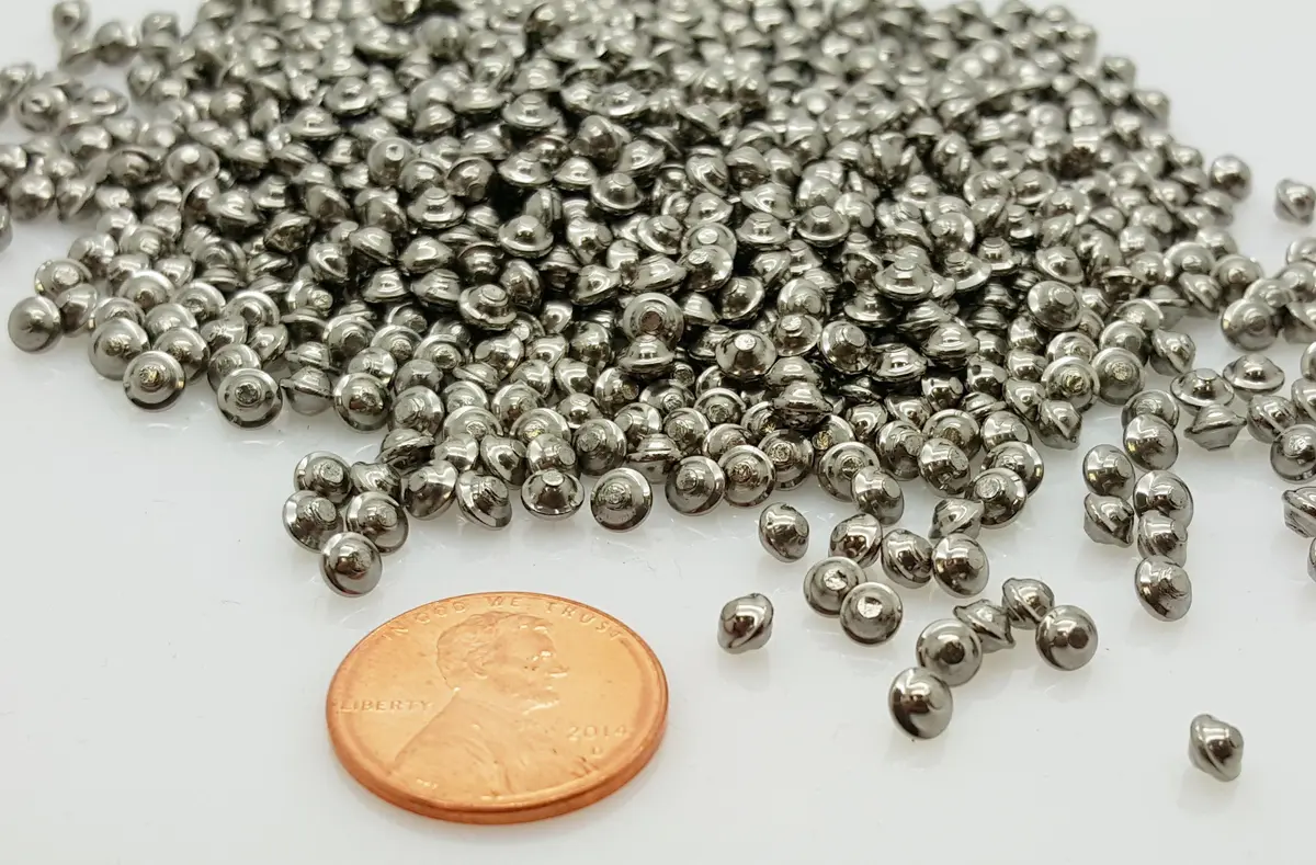 BC Precision 1/8" Stainless Steel Ballcone Tumbling Media, 1 lb Pack | Rust-Resistant, Reusable, for Jewelry & Metal Finishing - view 2