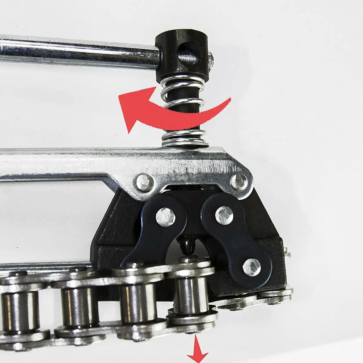 Jeremywell Roller Chain Tools Kit Fits #60#80#100 | Chain Breaker & Puller for Bicycle, Motorcycle, Go Kart - view 5