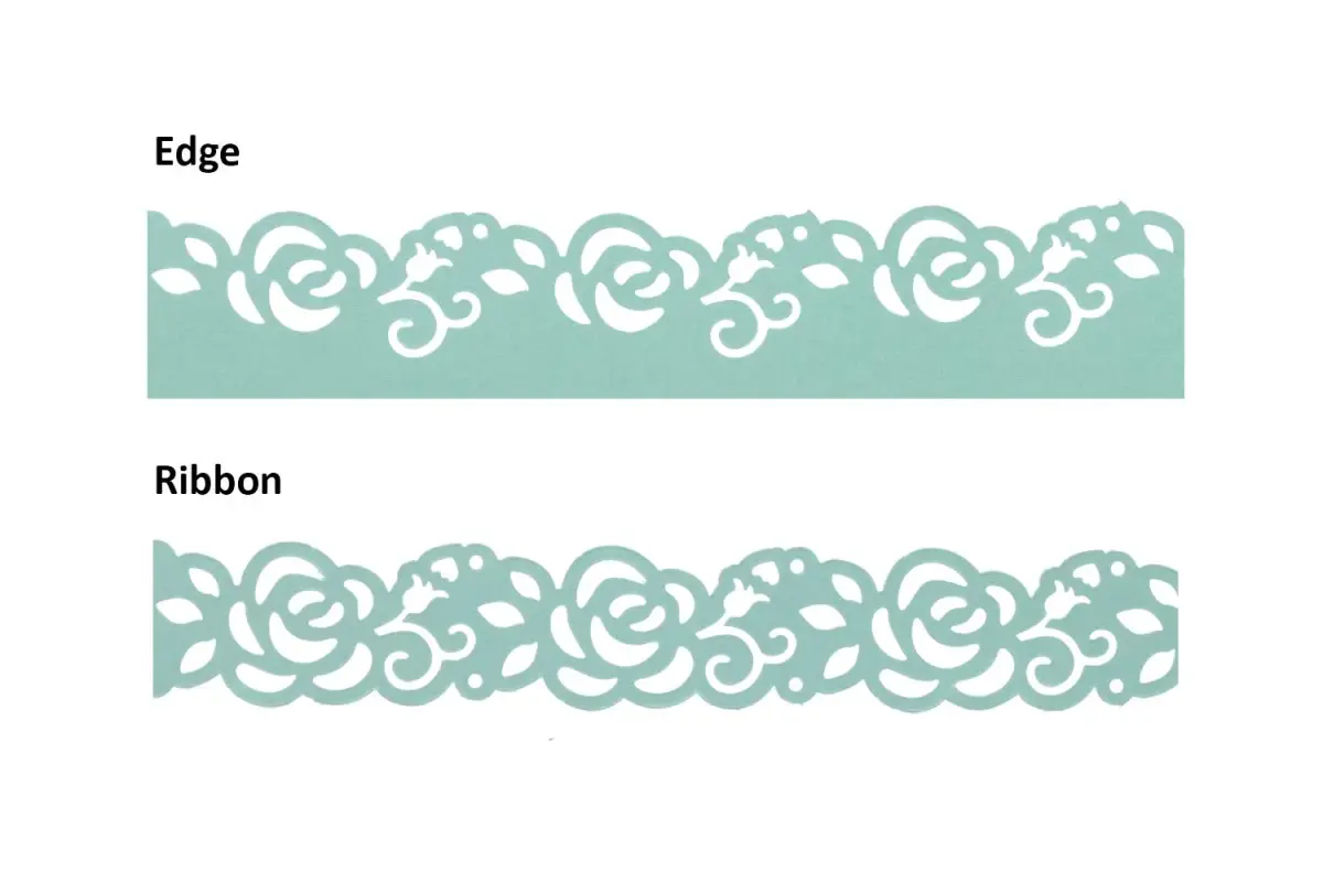 Bira Craft 2-in-1 Border Edge Craft Punch (Rose-2) | 6.5" x 4.13" x 2.75" | Valentine's Day Punch for Scrapbooking - view 2