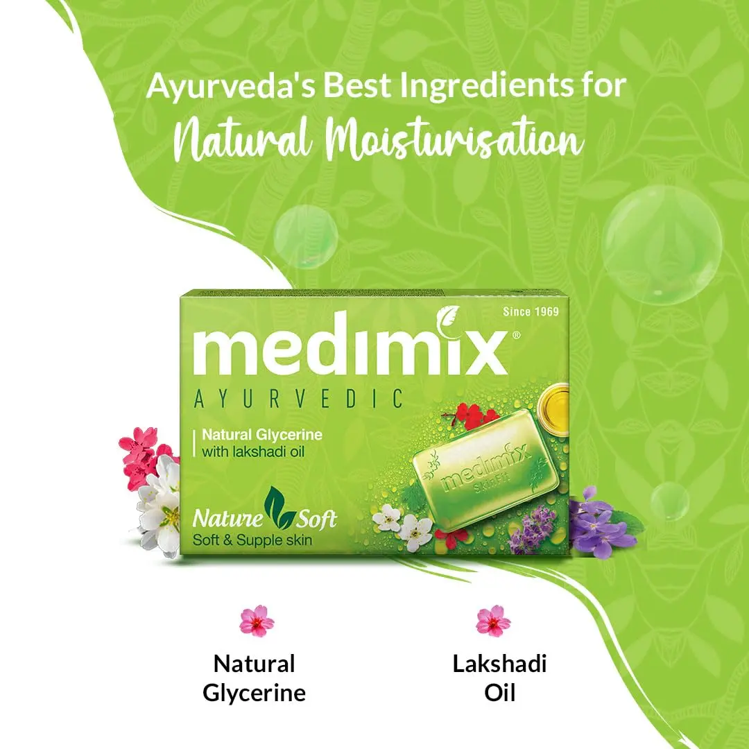 Medimix Ayurvedic Glycerine Soap 125g | All Skin Types, Daily Use, 4+1 Pack - view 3